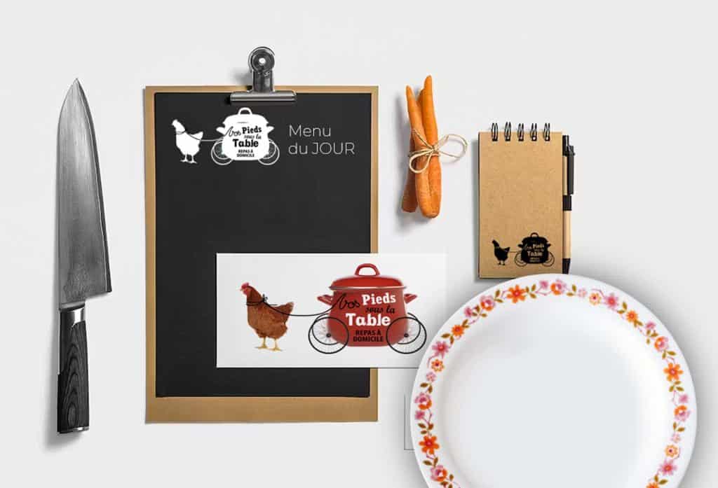 les-pieds-sous-la-table-BRANDING-traiteur----menu---logo les pieds sous la table branding traiteur menu logo
