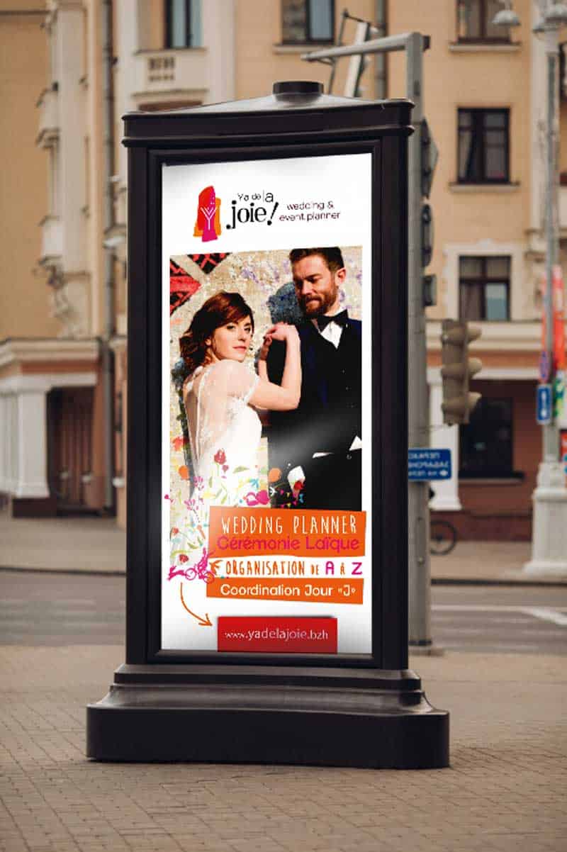 y a de la joie creation de logo mog carte de visite cesson cevigne 35 branding affiche de rue