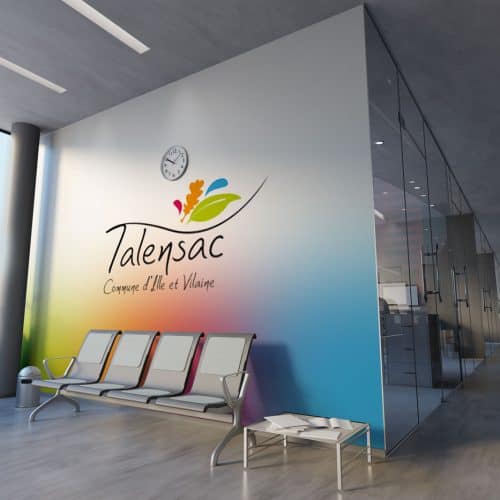 mockup talensac mur de mairie