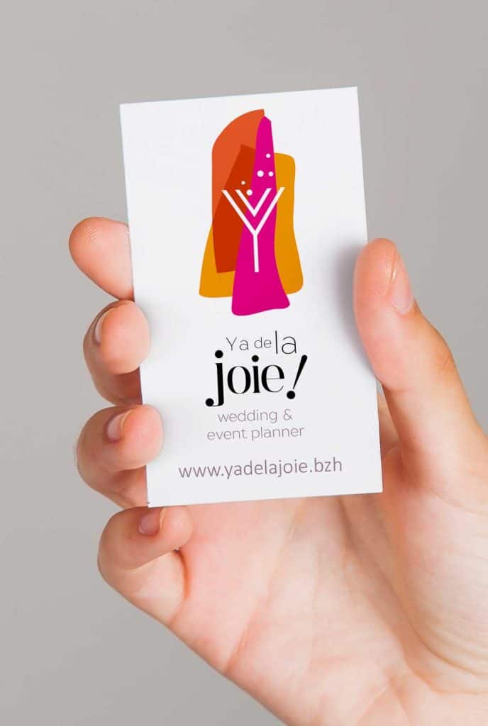 Fête de mariage et planification d'événements - MOG y a de la joie creation de logo mog carte de visite cesson cevigne 35 branding